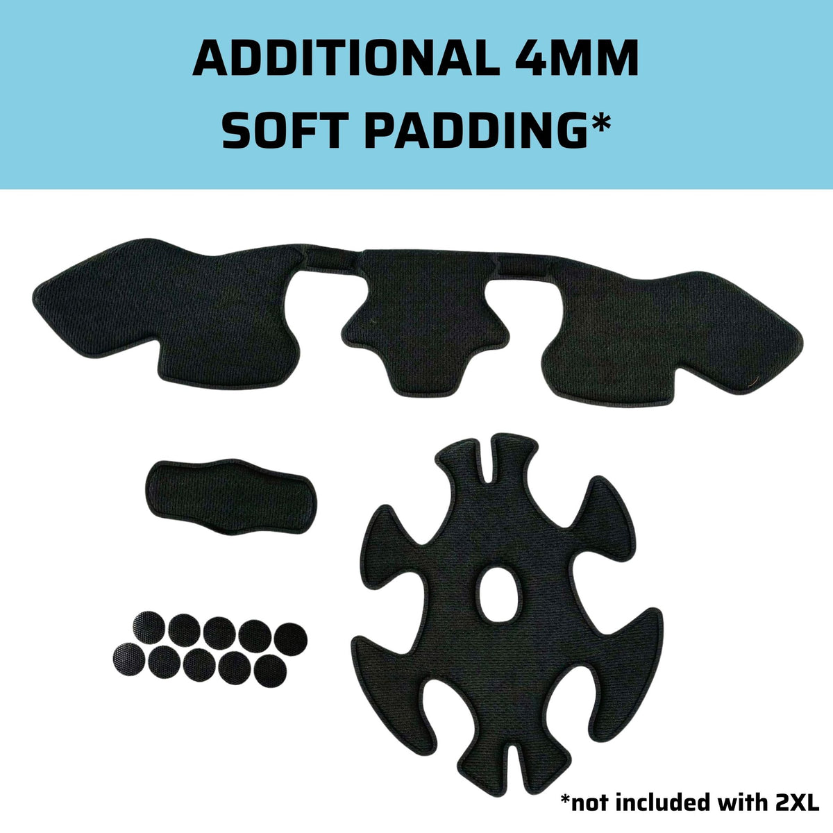 4 mm soft padding for Trail Helmet for off roading in utv atv buggy