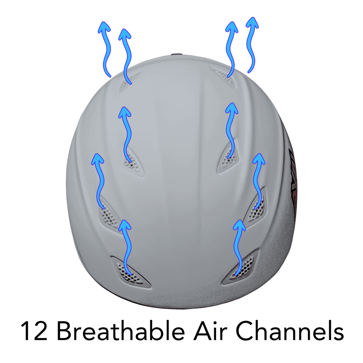 Open face half shell DOT certified helmet with 12 breathable air channels by AXEL off-road