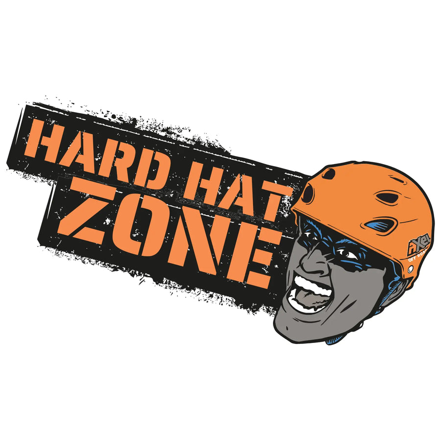 hard hat zone off road sticker