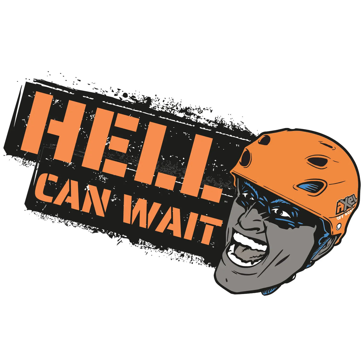 hell can wait off road sticker