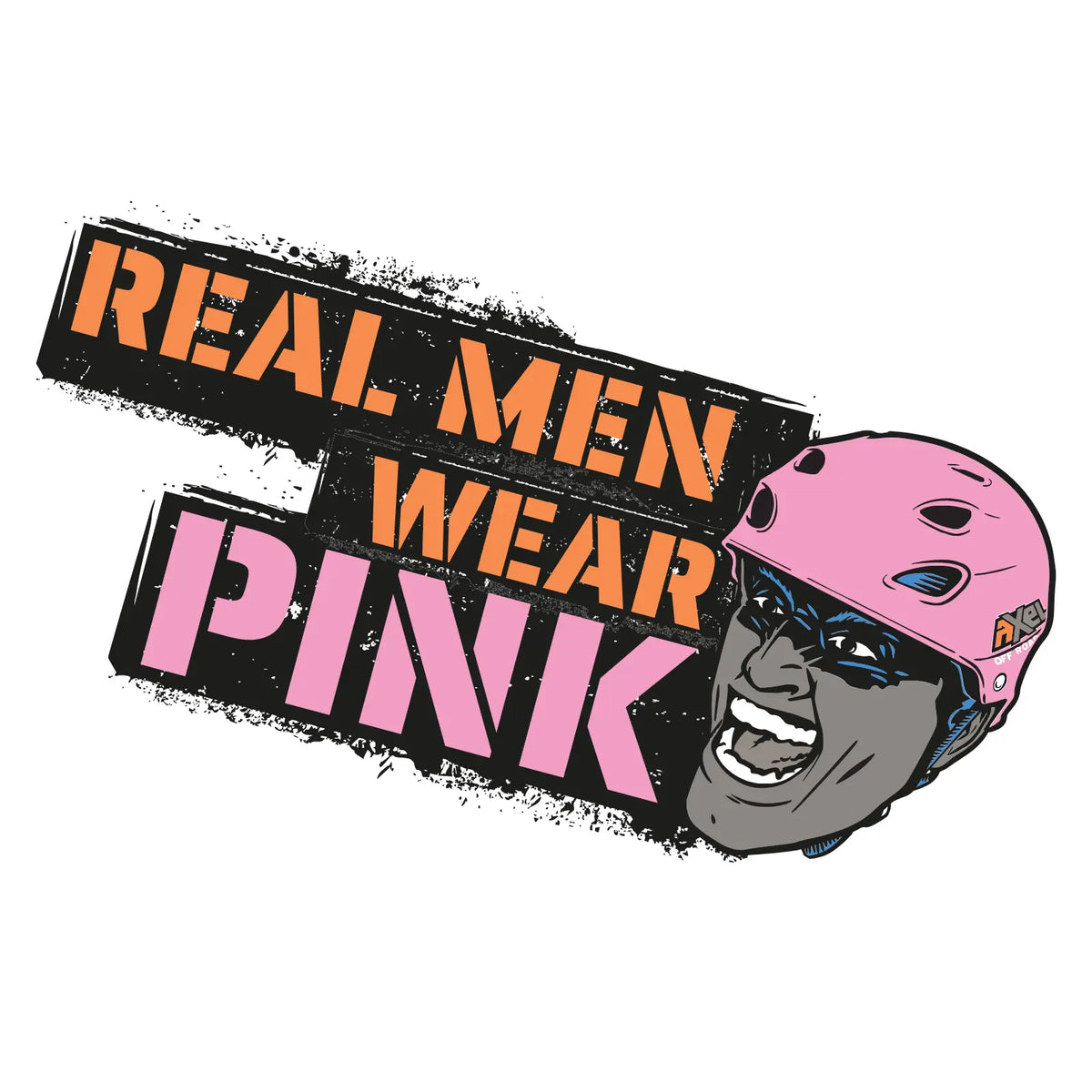 real men wear pink off road sticker