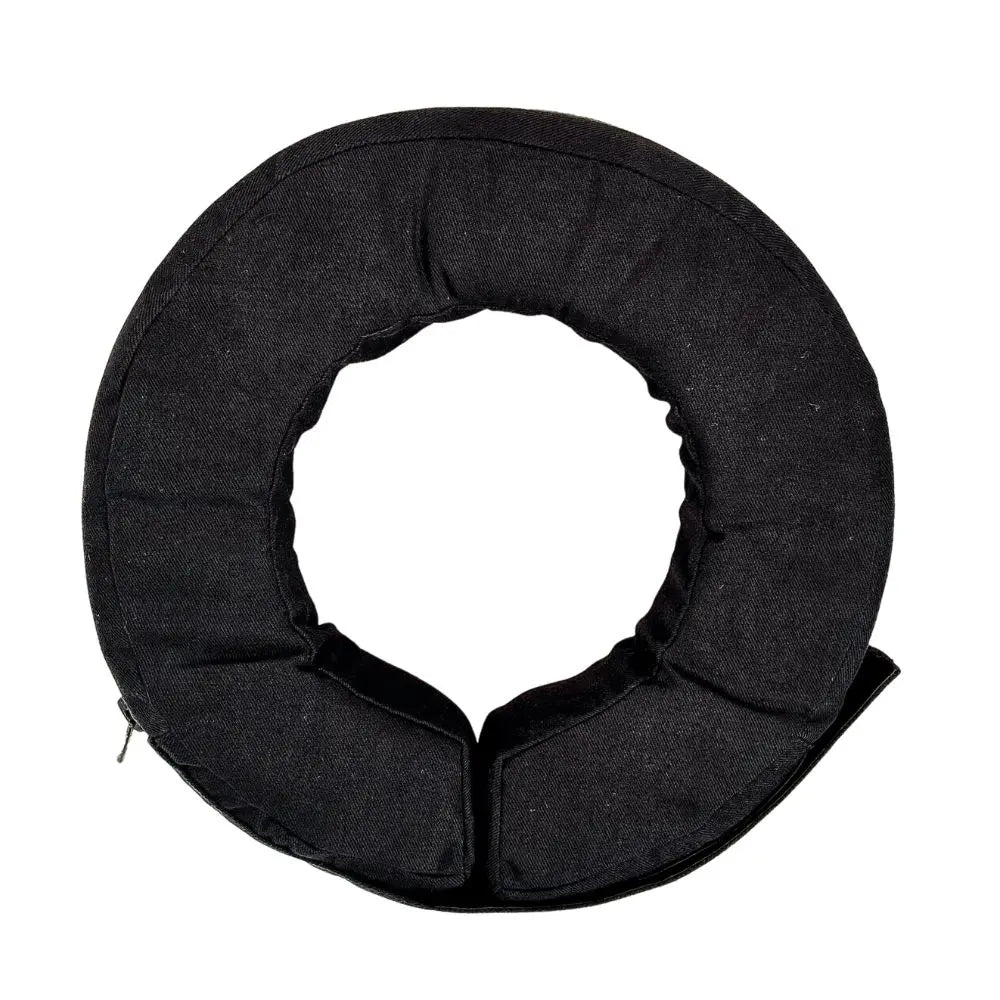 top view of black neck brace for off roading from AXEL Off Road