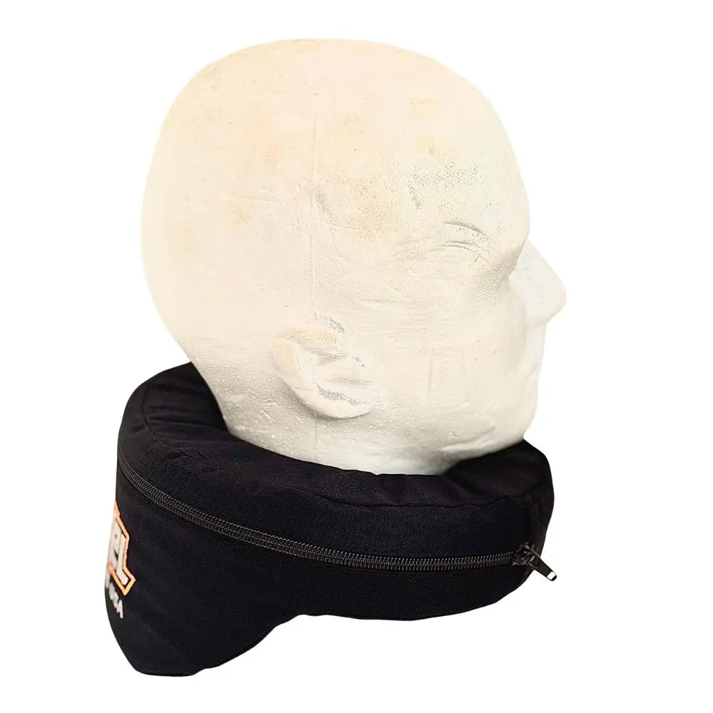 axel off road neck brace on a mannequin